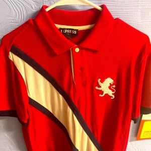 Large Lion Express Polo Shirt M